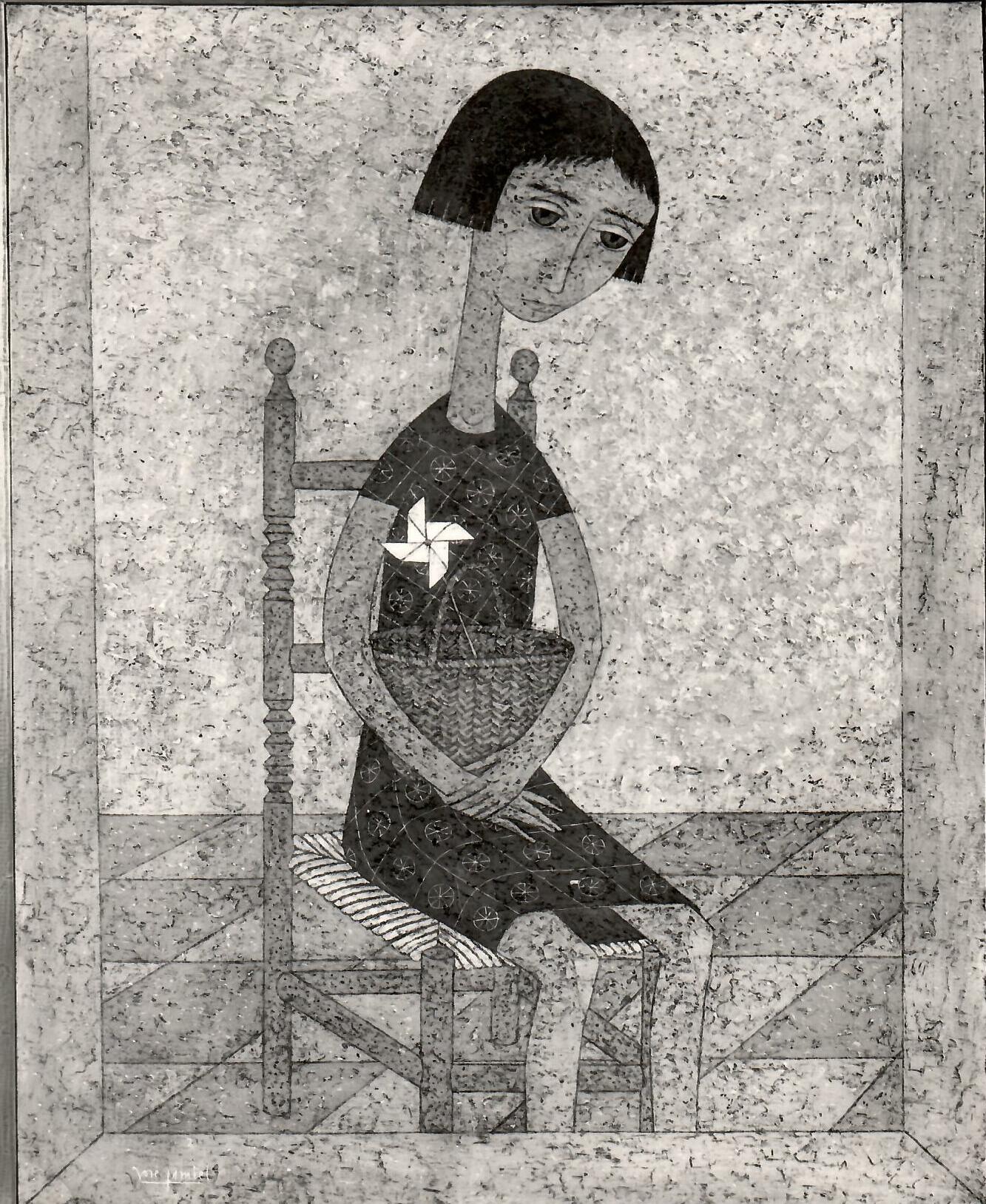 Niña con molinillo